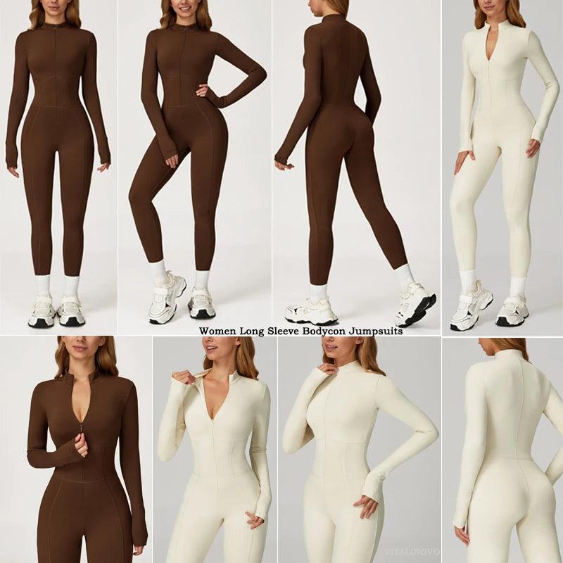 Women’s Fleece-Lined Full-Zip Jumpsuit