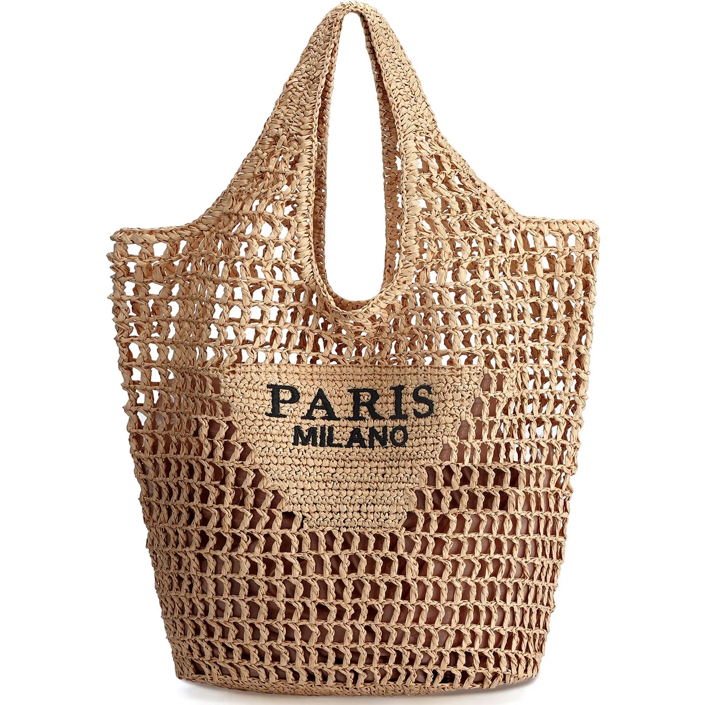 Woven Straw Beach Tote