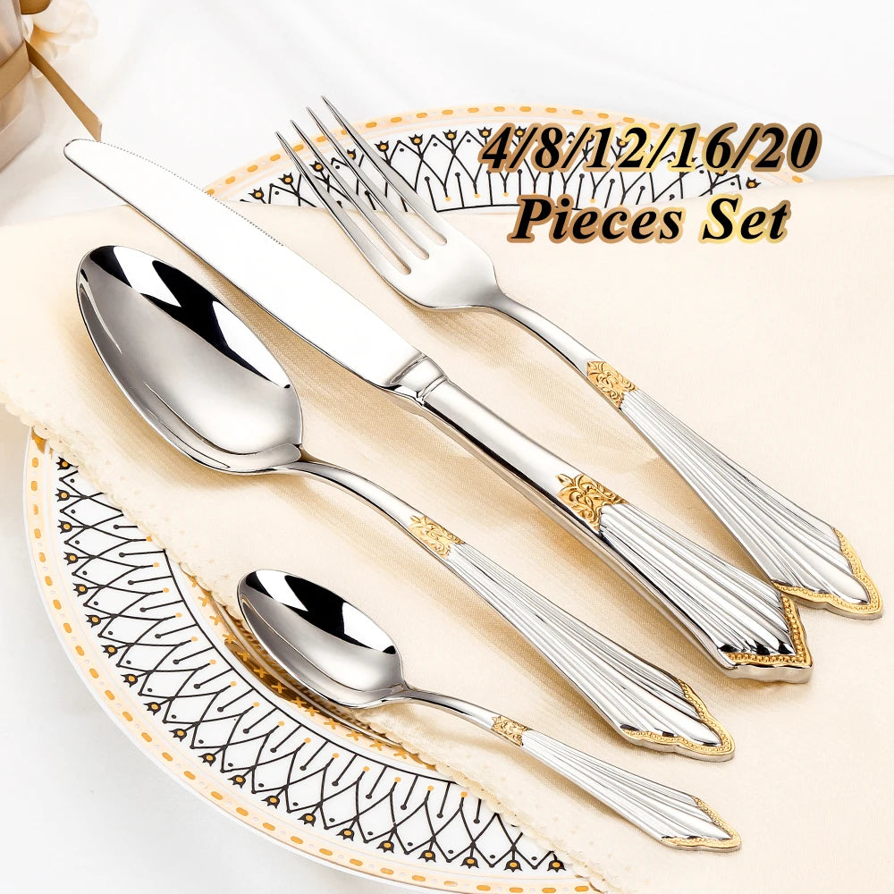 Metal Silver Cutlery Set Business Gifts