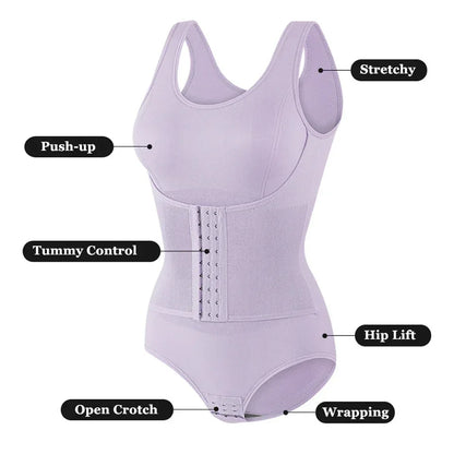 2025 Bodysuit Shapewear with Zipper Belt