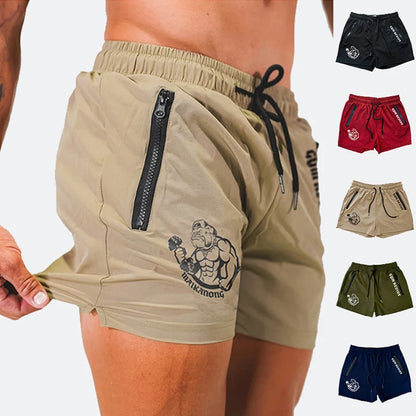 Double Zipper Pocket Training Shorts