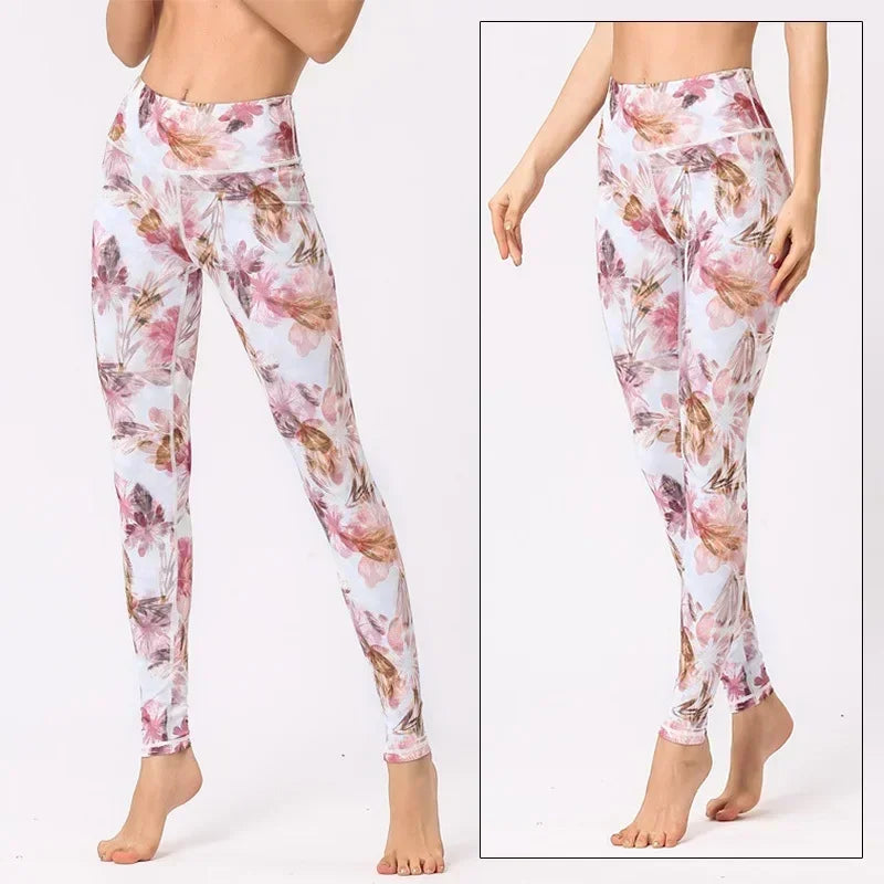 Cloud Hide Floral Push-Up Leggings