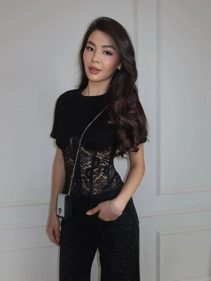 Lace Sling Top