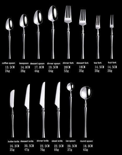 Metal Solid Color Spoon Set