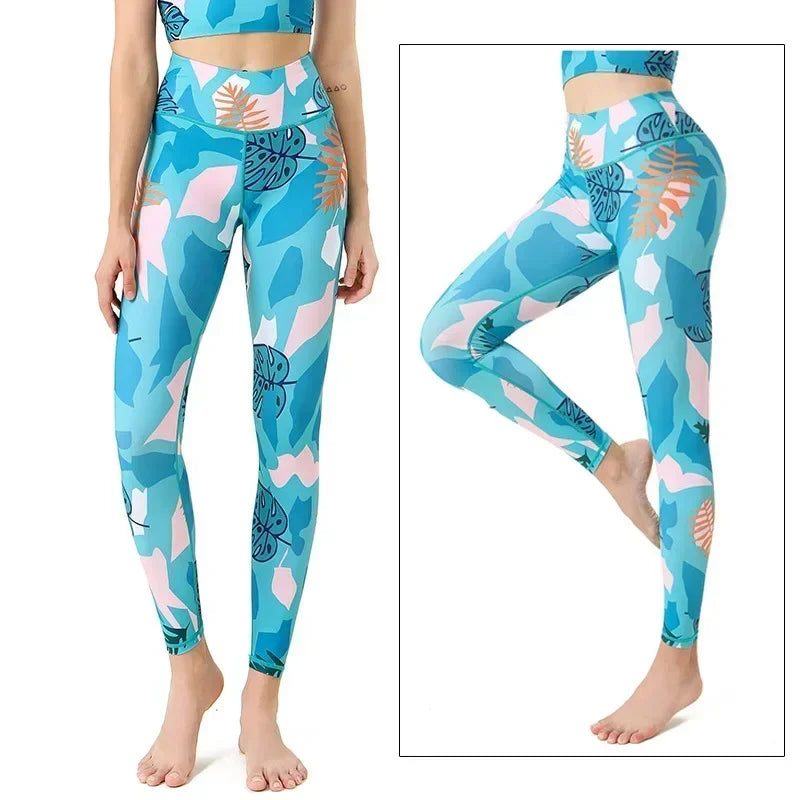 Cloud Hide Floral Push-Up Leggings