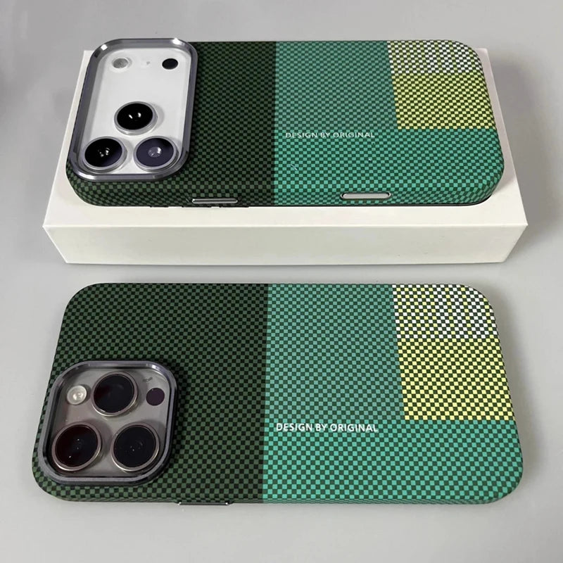 Pixel Grid Magnetic Case for iPhone 17 Pro Max | 17 Pro | 16 Pro Max | 16 Pro | 15 Pro Max | 15 Pro | 14 Pro Max | 14 Pro
