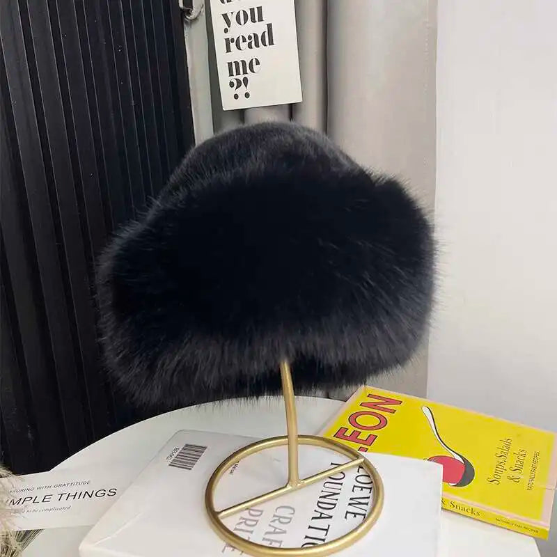 Faux Fox Fur Winter Hat