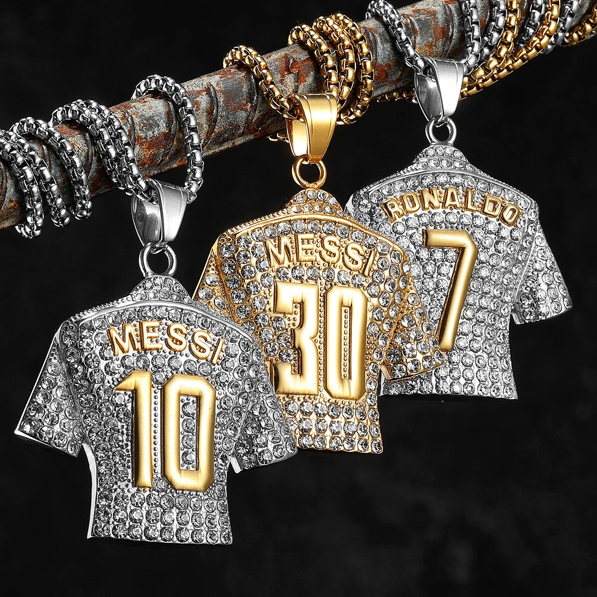 Metal Jersey Stainless Steel Pendant Party