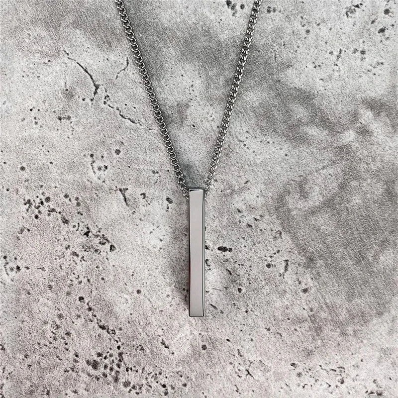 Metal Square Stainless Rectangular Pendant Party