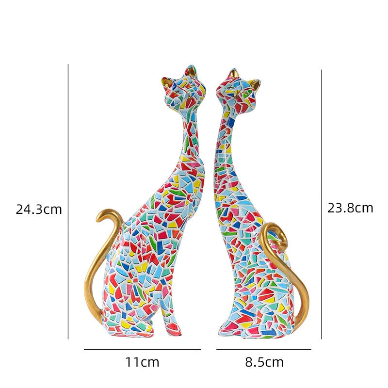 Couple Cat Sculpture