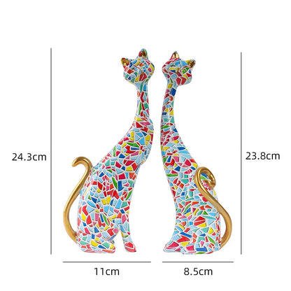 Couple Cat Sculpture