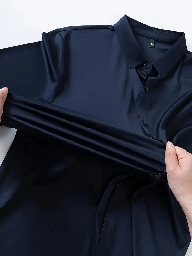 Elegant Square Collar Dress Shirt