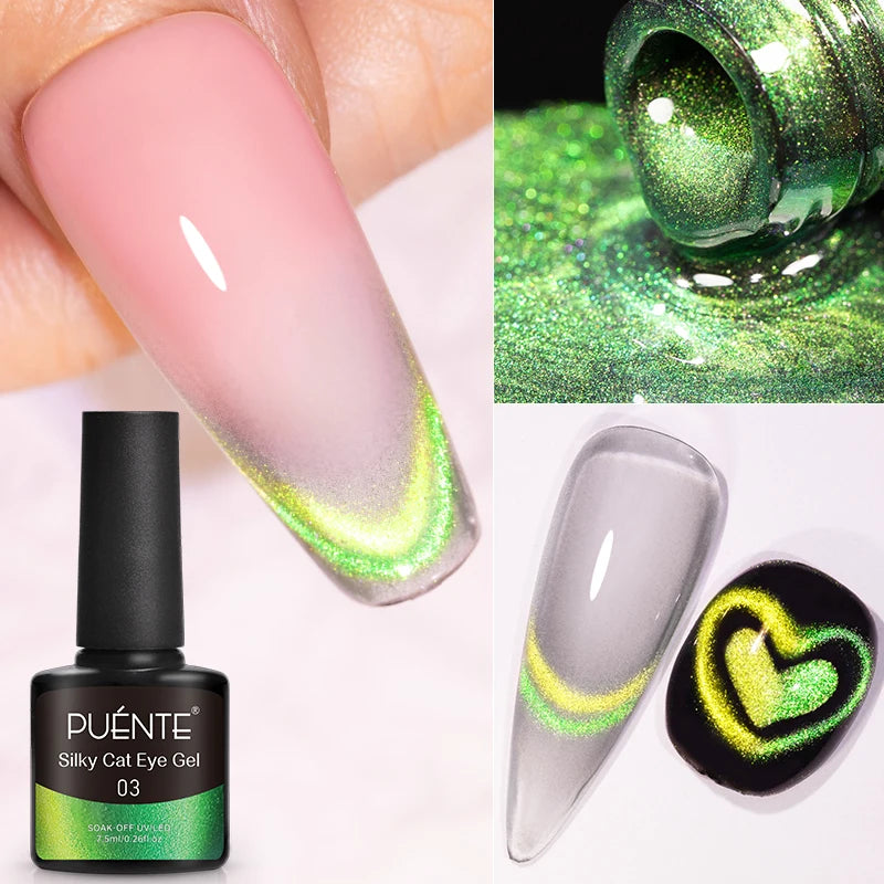 Wine Red Cat Eye Gel Polish