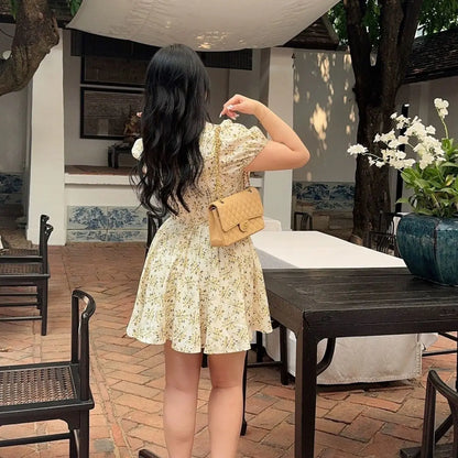 Lace-Up Mini Dress