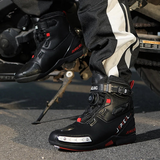 Waterproof Leather Motorcycle Boots