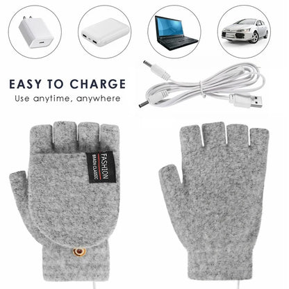 USB Rechargeable Electric Heating Gloves