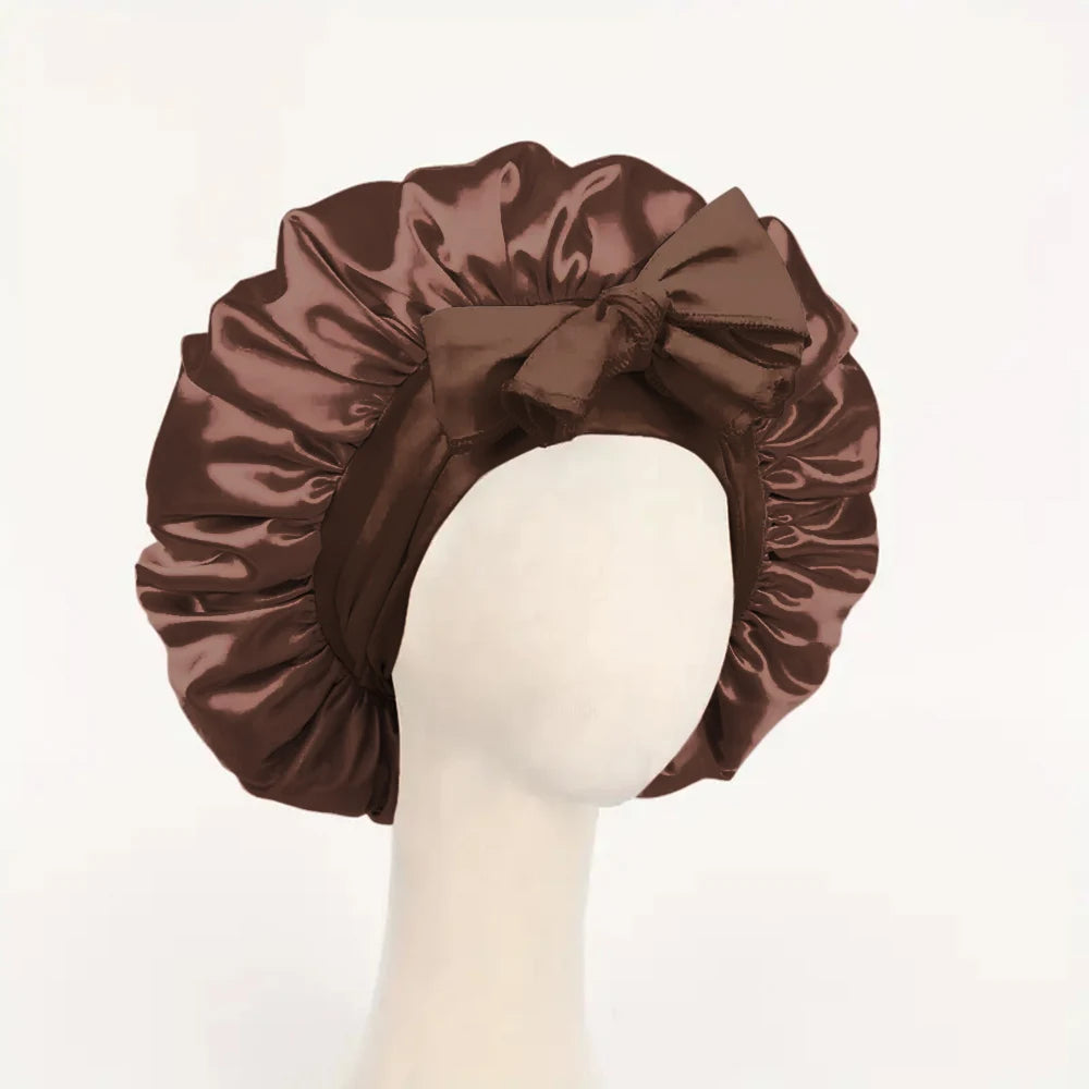 Adjustable Satin Sleep Bonnet