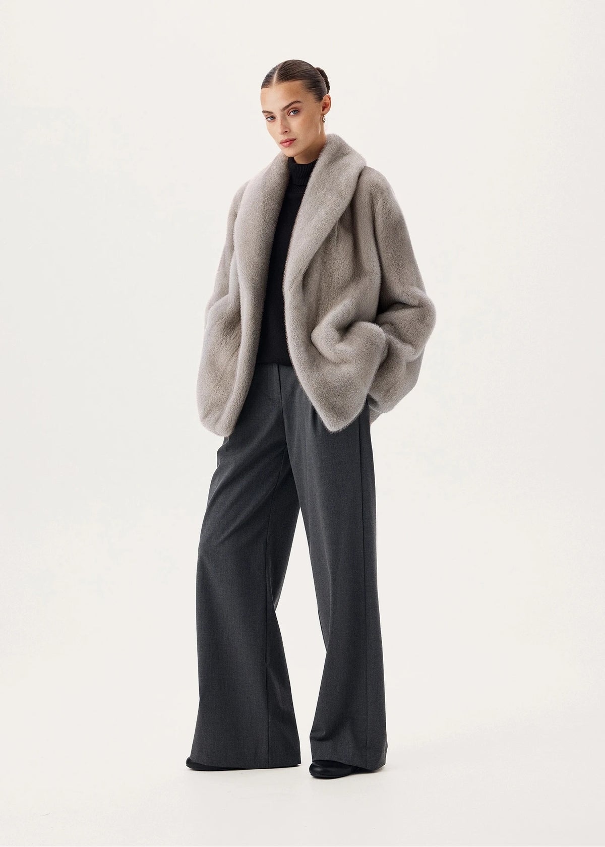 Faux Mink Short Coat