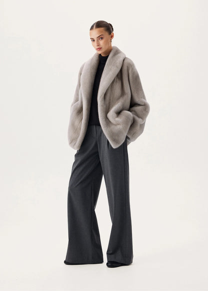 Faux Mink Short Coat