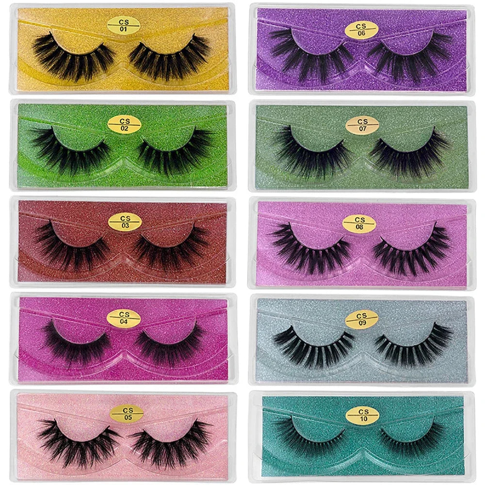 20 Pairs 3D Mink Thick Strip Eyelashes