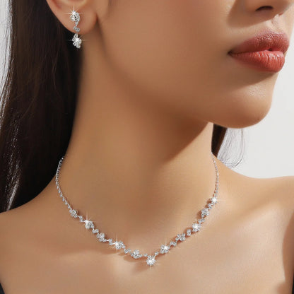Bridal Jewelry Set Necklace Earrings Bracelet Ring