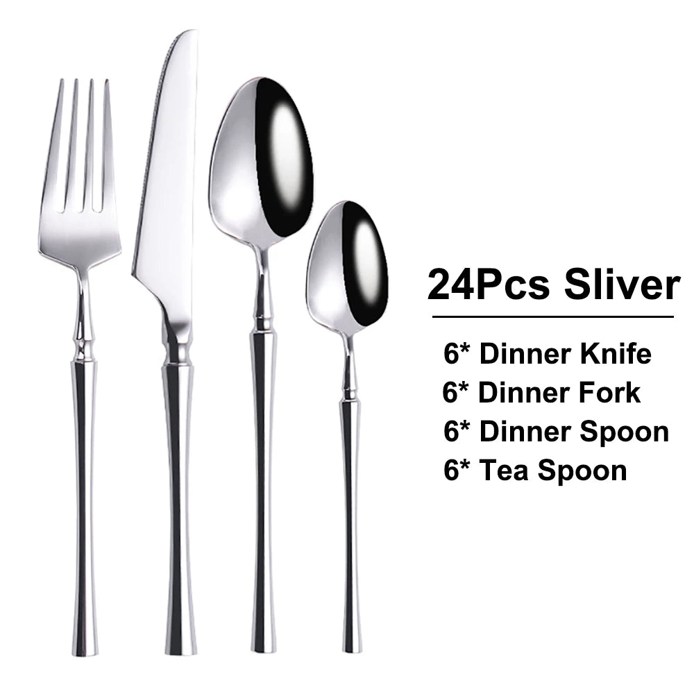 Metal Solid Color Spoon Set