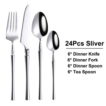 Metal Solid Color Spoon Set