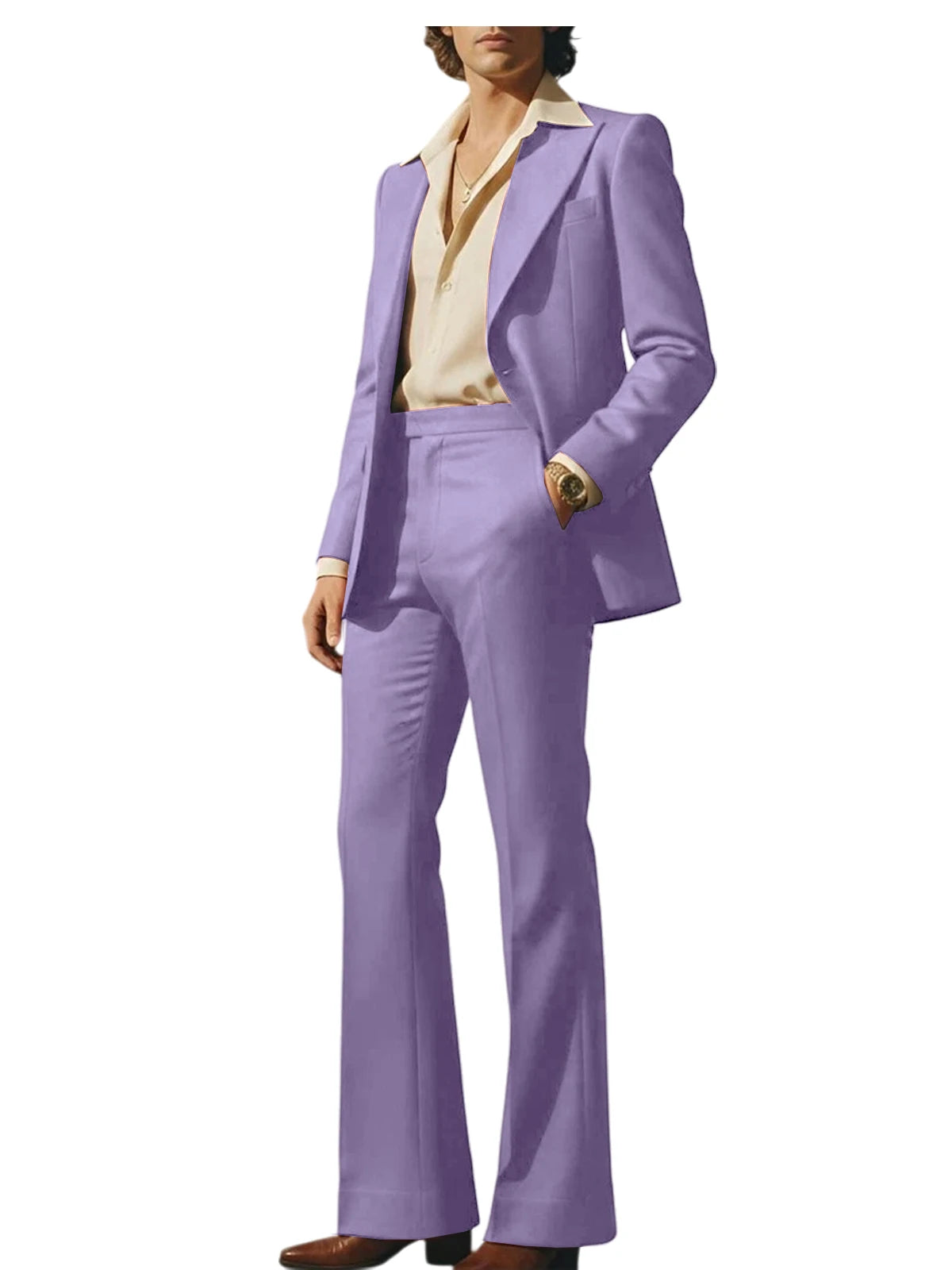 Slim Fit Peak Lapel Suit
