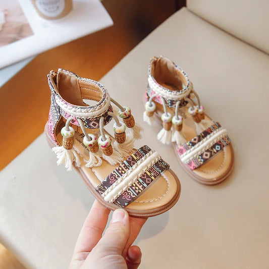 Tassel Gladiator Sandals
