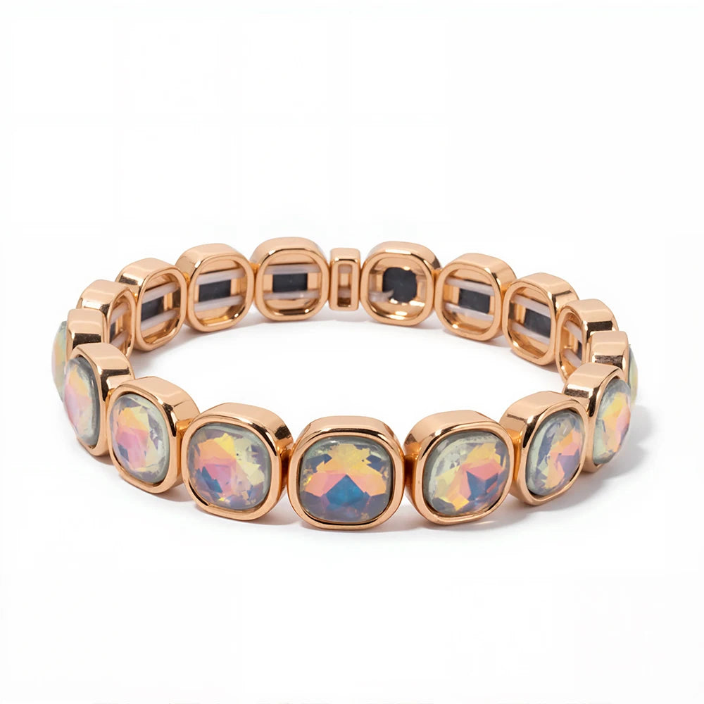 Colorful Rhinestone Beaded Bracelet