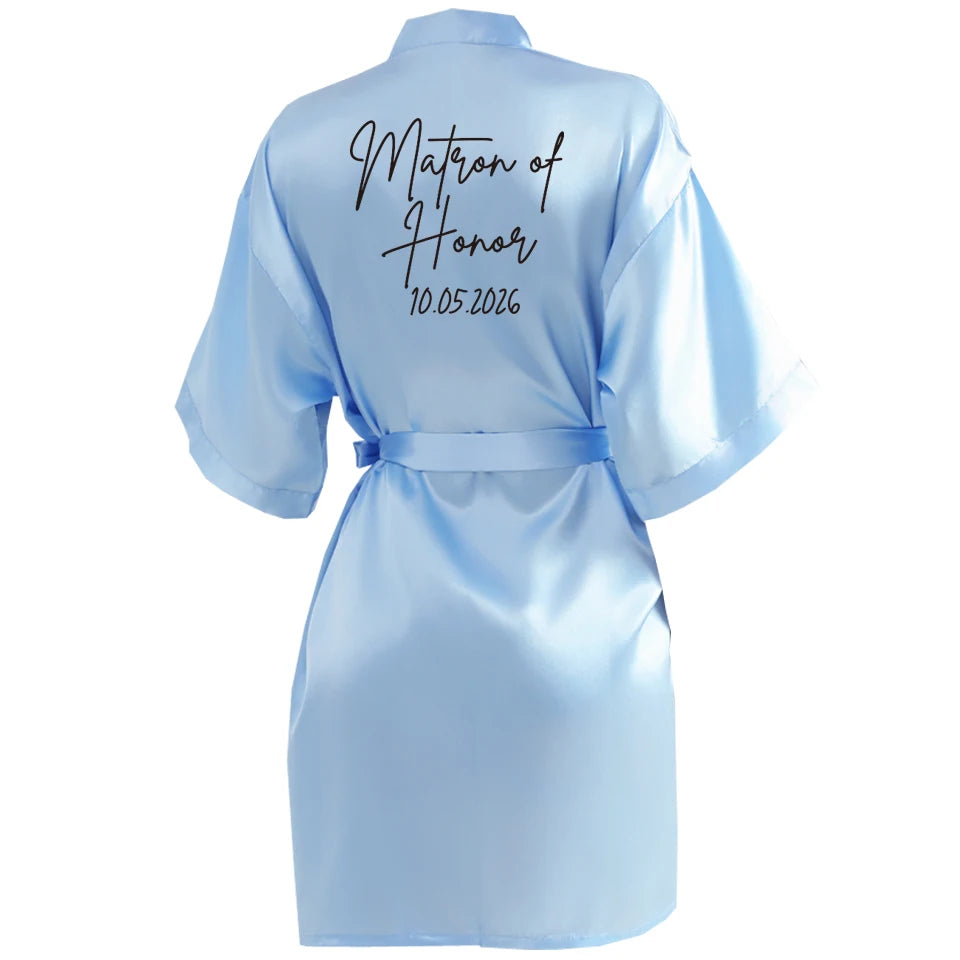 Satin Elegant Mini Robe