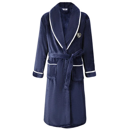 Men’s Plus Size Flannel Kimono Robe