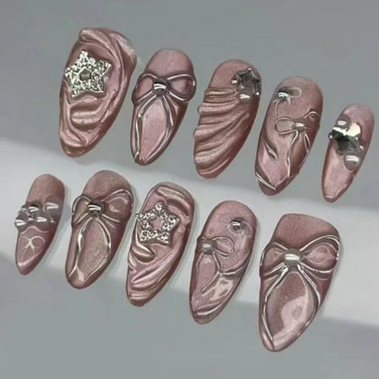 Y2K Cat Eye Press-On Nails