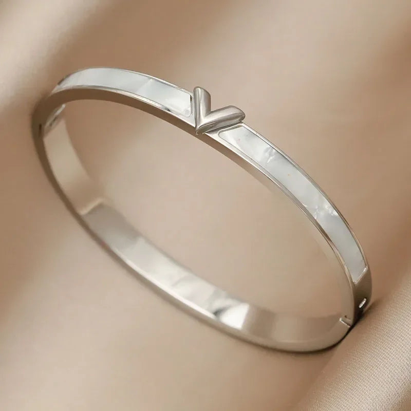 Gold Letter Cuff Bracelet