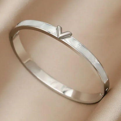 Gold Letter Cuff Bracelet