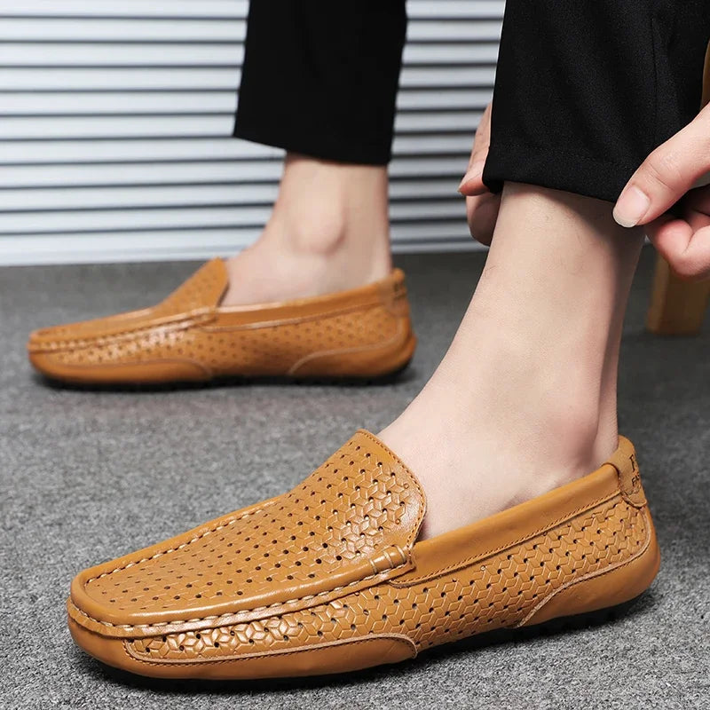 Genuine Leather Driving Moccasins