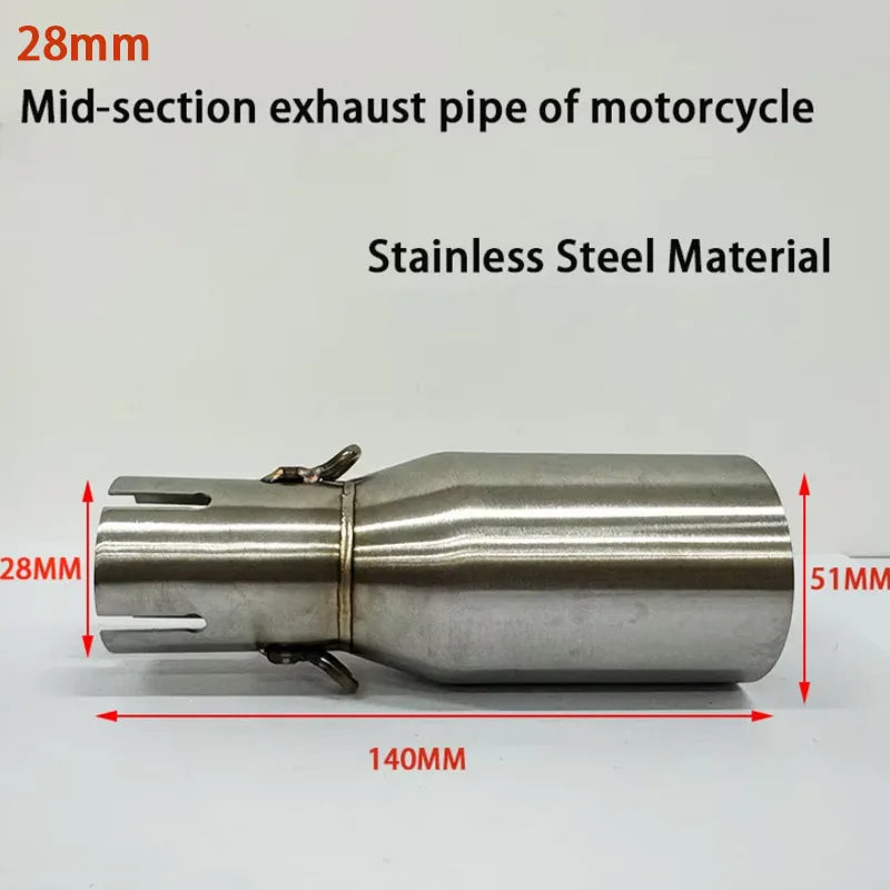 Universal 28-45mm to 51mm Exhaust Adapter Pipe