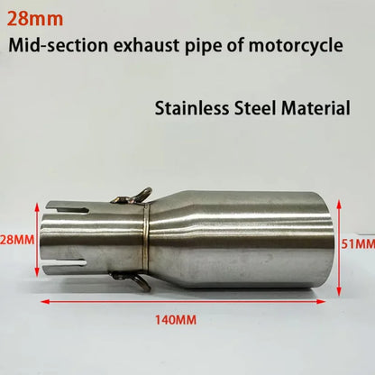 Universal 28-45mm to 51mm Exhaust Adapter Pipe