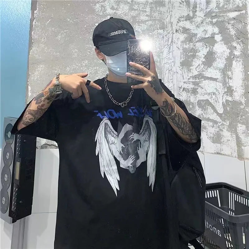 Gothic Skull Cotton T-Shirt