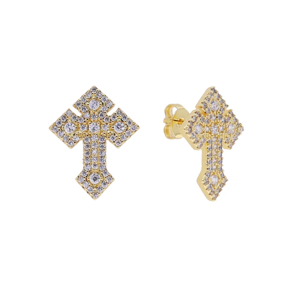 Cross Stud Earrings