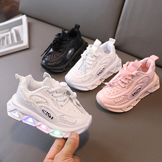 Elastic-Band Luminous Sneakers