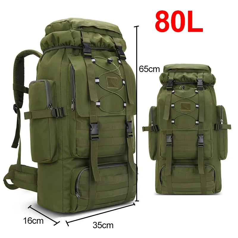 130L Reflective Trekking Backpack