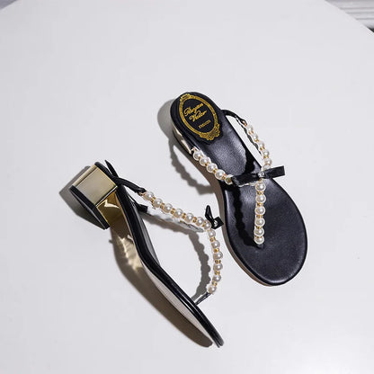 Beaded Heel Sandals