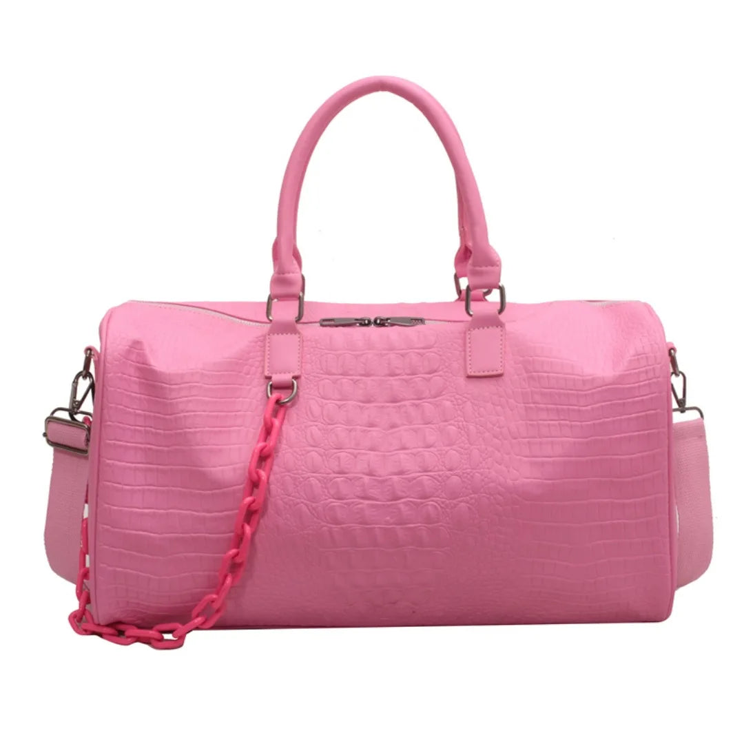 PU Leather Boston Bag