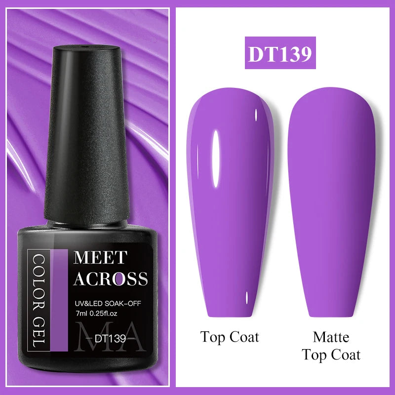 MEET ACROSS Matte Gel Polish