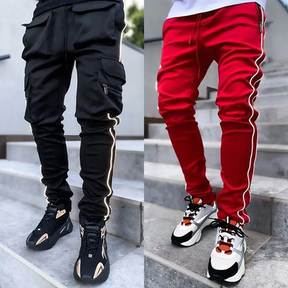 Workwear Elastic Multi Bag Reflective Trouser