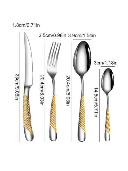 24pc Stainless Steel Cutlery Set