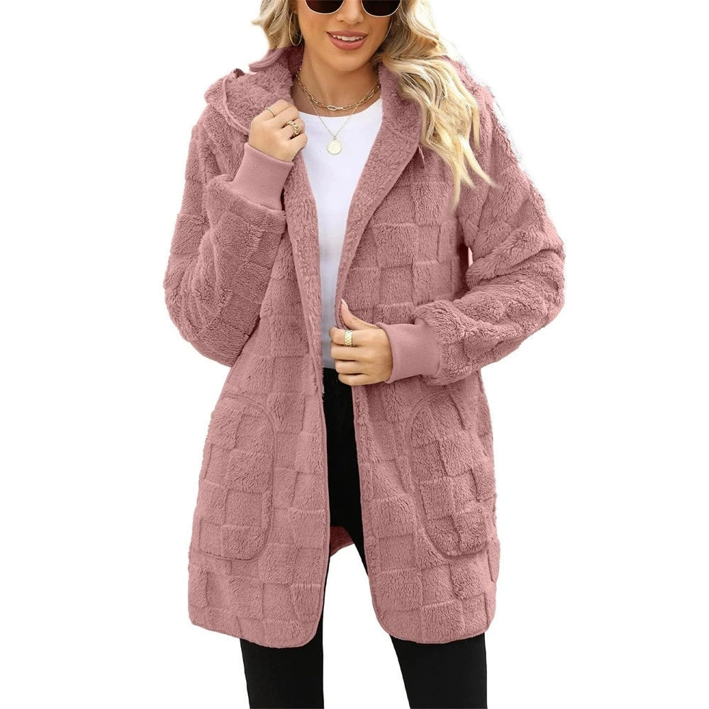 Plush Velvet Cardigan Jacket