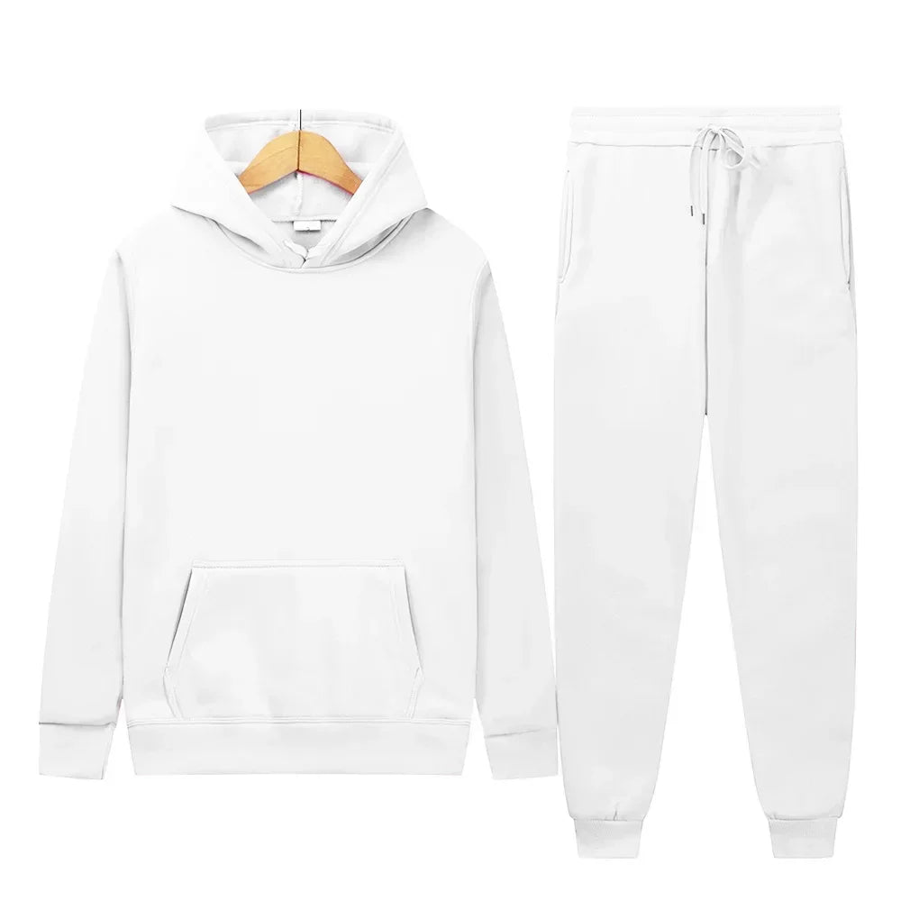 Women Two-Piece Zipper Hooded Tracksuit