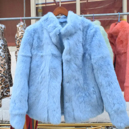 Rabbit Fur Bolero Jacket